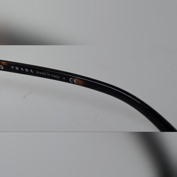 Prada Sunglasses Aviator Silver Brown Tinted Metal SPR670 1BC-6S1 63-13-135 - Picture 5 of 15